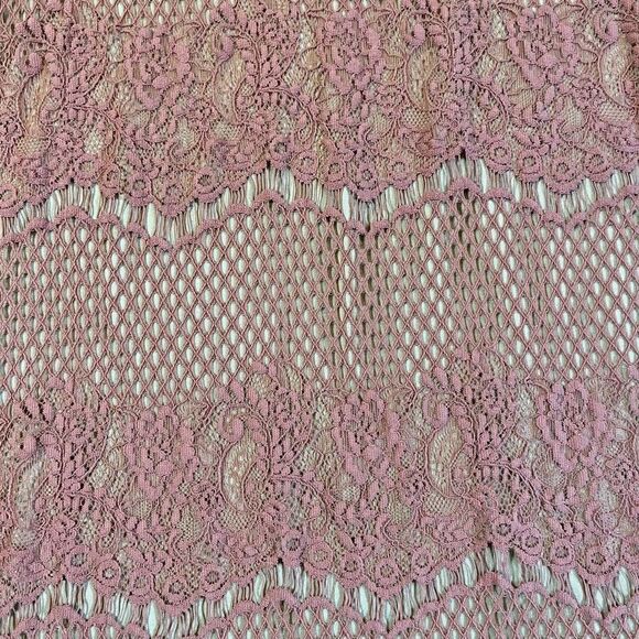 Dina Be Pink Rose Lace Halter MIDI Dress Small - Picture 2 of 10